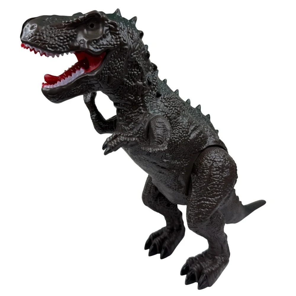 Tyrannosaurus Rex T-Rex Large Dinosaur Action Figure Toy Green Plastic Roaring
